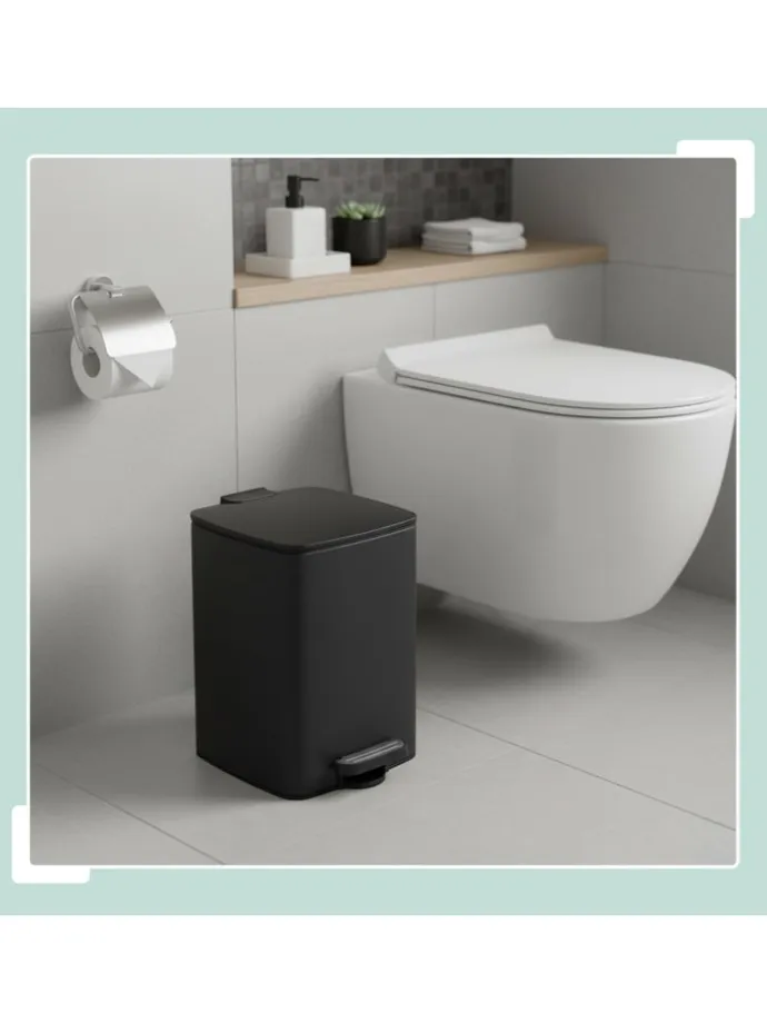 Mülleimer in Schwarz - 20 Liter