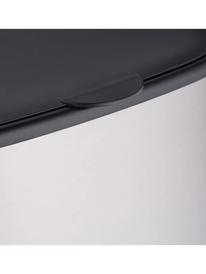 Mülleimer in Silber/ Schwarz - 5 l