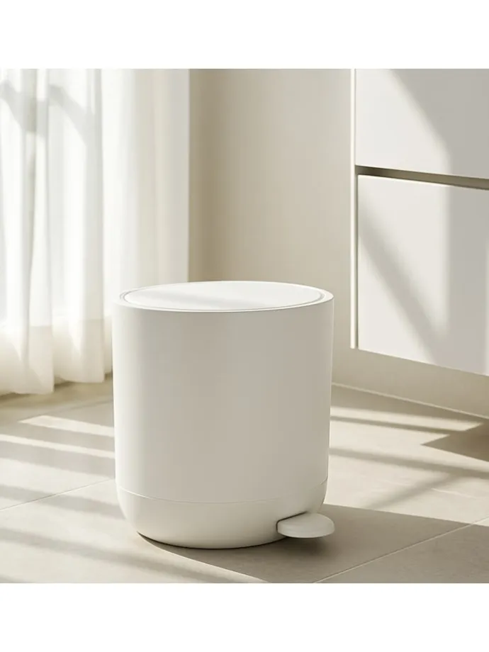 Mülleimer in Weiß - 10 Liter