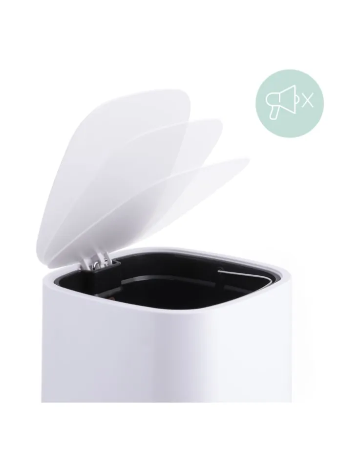 Mülleimer in Weiß - 9 Liter