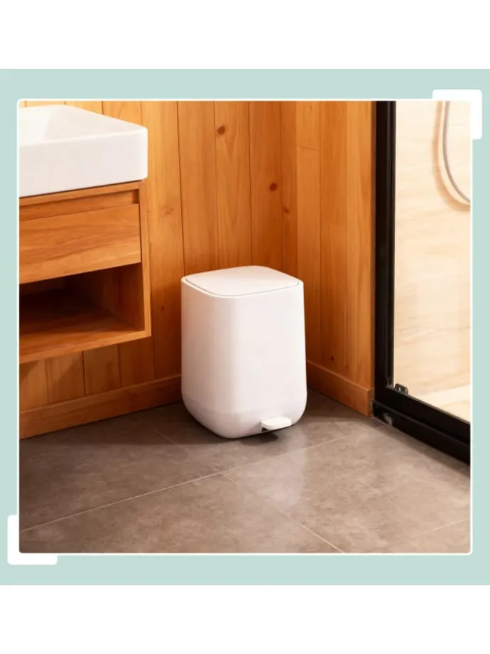 Mülleimer in Weiß - 9 Liter