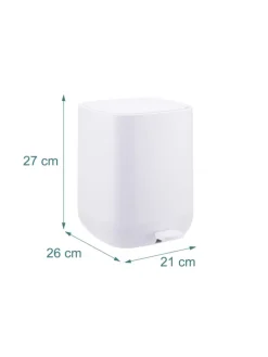 Mülleimer in Weiß - 9 Liter