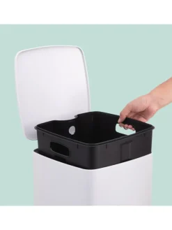 Mülleimer in Weiß - 30 Liter