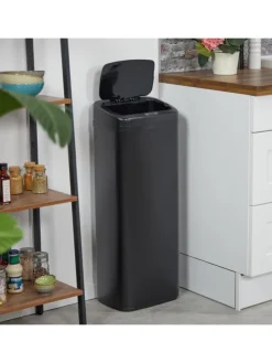 Mülleimer mit Sensor in Schwarz - 50 Liter