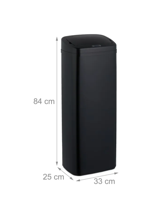 Mülleimer mit Sensor in Schwarz - 50 Liter