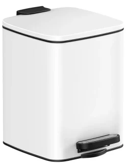 Mülleimer ''SquareSingle'' in Weiß - 6 l