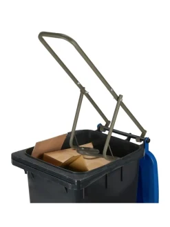 Müllpresse in Braun