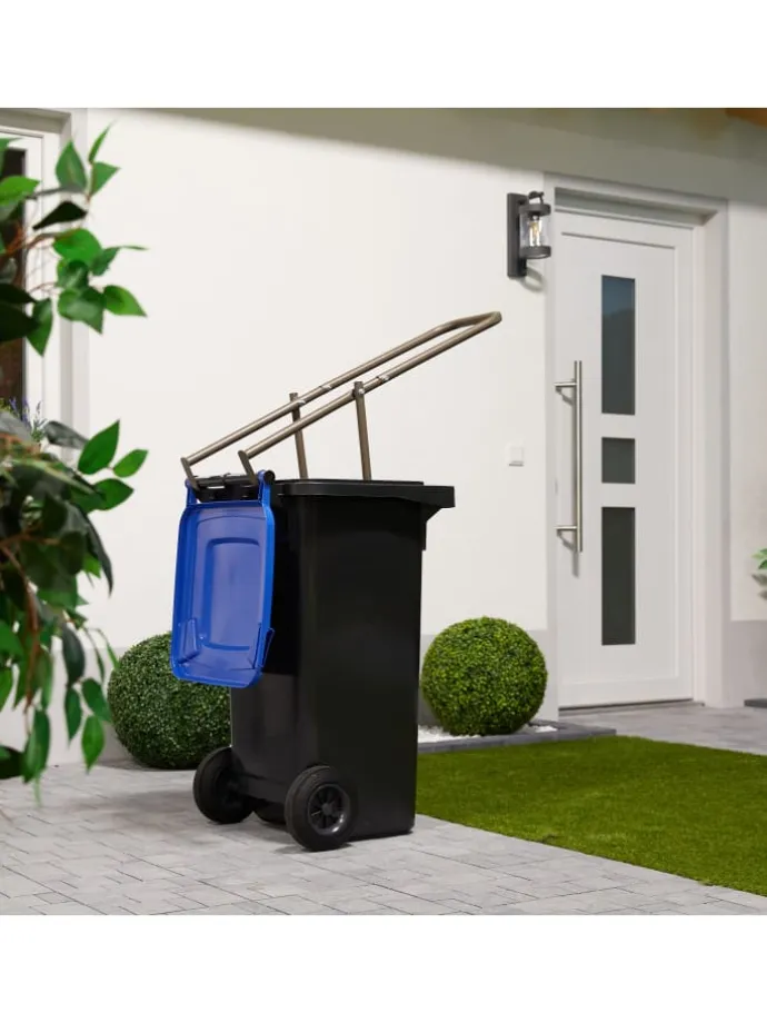 Müllpresse in Braun