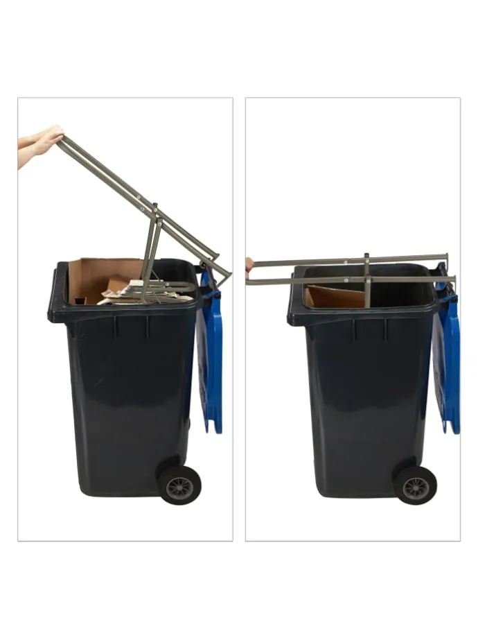 Müllpresse in Braun