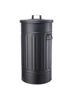 Mülltonne Oskar ZINC in Schwarz