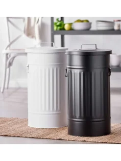 Mülltonne Oskar ZINC in Schwarz