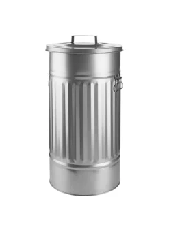 Mülltonne Oskar ZINC in Silber