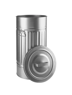 Mülltonne Oskar ZINC in Silber