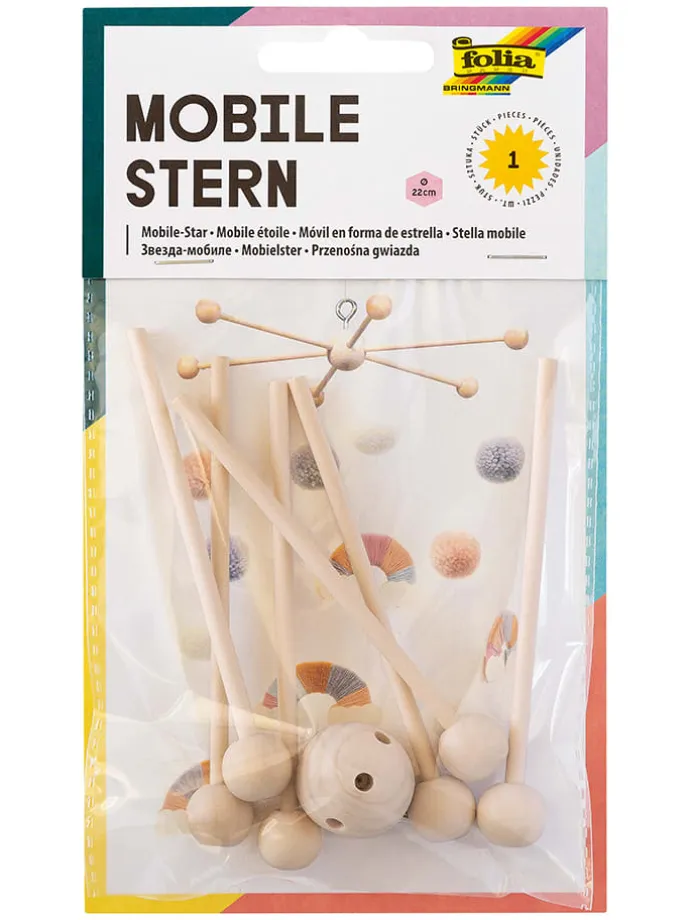 Mobileaufhängung in Natur - Ø 22 cm