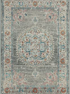 Moderner In-/Outdoor Teppich A in Grau