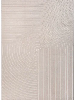 Moderner Teppich Soft-Touch Flor C in Beige