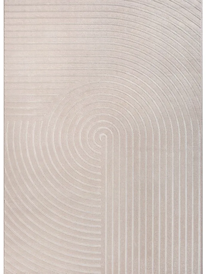 Moderner Teppich Soft-Touch Flor C in Beige