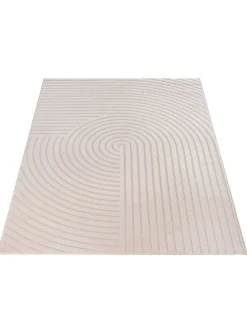 Moderner Teppich Soft-Touch Flor C in Beige