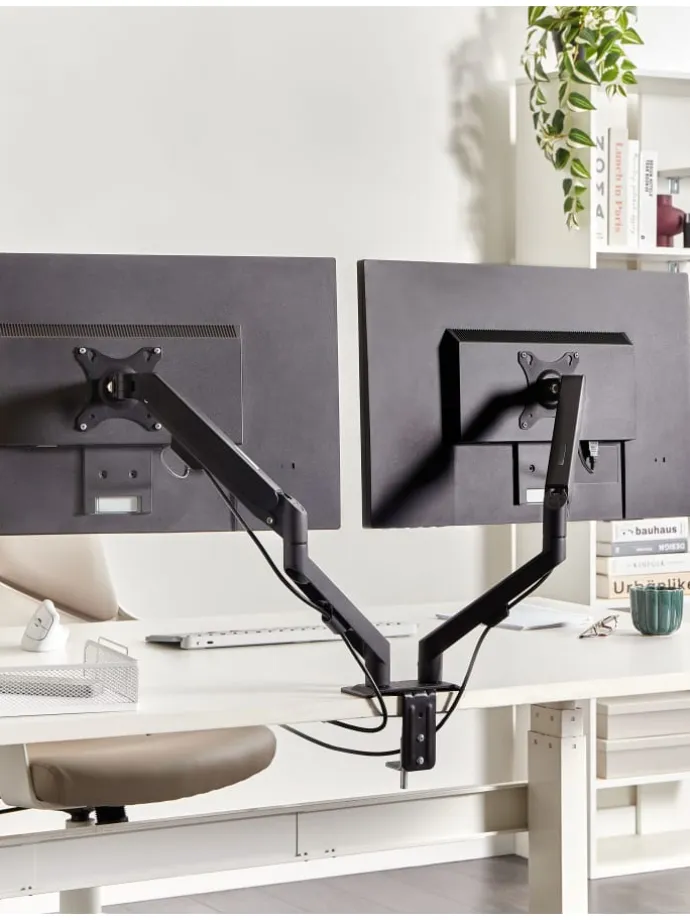 Monitorhalterung MARM in Schwarz - (W) 45 x (H) 18 x (L) 11 cm