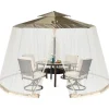 Moskitonetz für 2,5-3m Pavillon in Beige