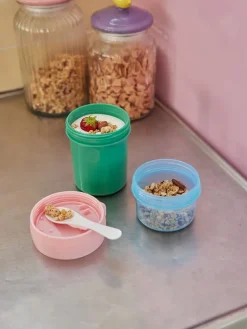 Müslibehälter in Grün/ Rosa - 250 ml