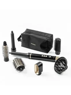 Multifunktions-Haartrockner in Schwarz