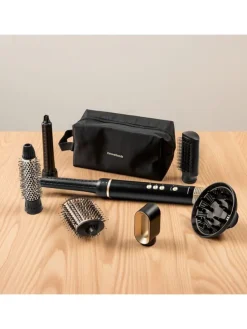 Multifunktions-Haartrockner in Schwarz