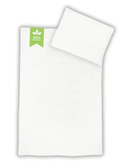 Musselin Bettwäsche in Weiß