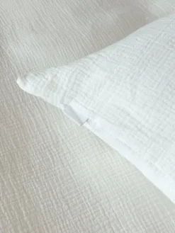 Musselin Bettwäsche in Weiß