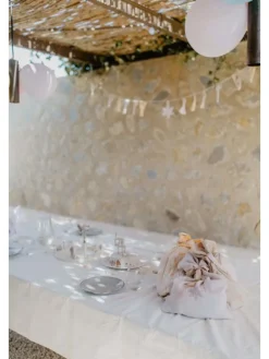 Musselin Geschenksäcke 3er Set 'flowers' in multicolored