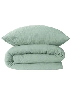 Musselin-Bettwäsche-Set "Molly" in Hellgrün