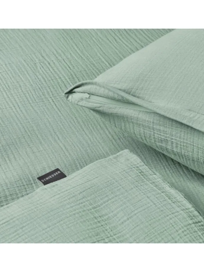 Musselin-Bettwäsche-Set "Molly" in Hellgrün