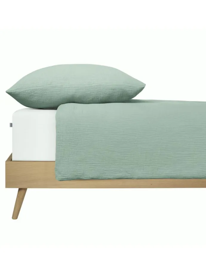 Musselin-Bettwäsche-Set "Molly" in Hellgrün