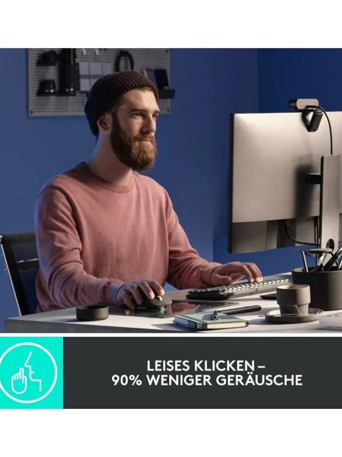 MX Master 3S die perfekte Maus für jeden Moment Ihres Workflows in Schwarz