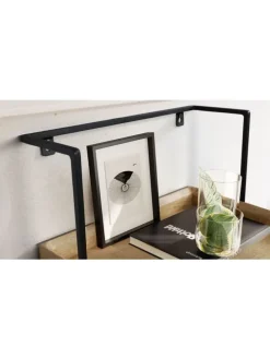 Nachtkonsole für Wandmontage 44x45x35 cm Mango Massivholz Hellbraun, in Beige