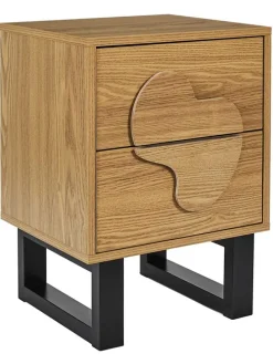 Nachttisch ''Calypso'' in Hellbraun - (B)40 x (H)55 x (T)35 cm