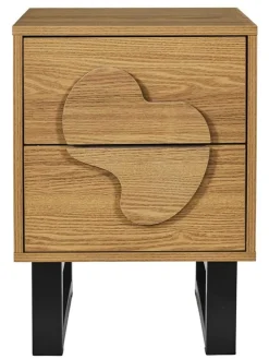 Nachttisch ''Calypso'' in Hellbraun - (B)40 x (H)55 x (T)35 cm