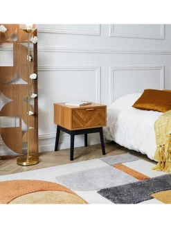 Nachttisch ''Felix'' in Hellbraun - (B)40 x (H)50 x (T)40 cm