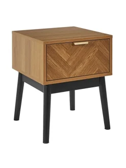 Nachttisch ''Felix'' in Hellbraun - (B)40 x (H)50 x (T)40 cm