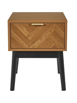 Nachttisch ''Felix'' in Hellbraun - (B)40 x (H)50 x (T)40 cm