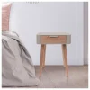 Nachttisch in Taupe - (B)35 x (H)48 x (T)35 cm