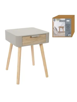 Nachttisch in Taupe - (B)35 x (H)48 x (T)35 cm