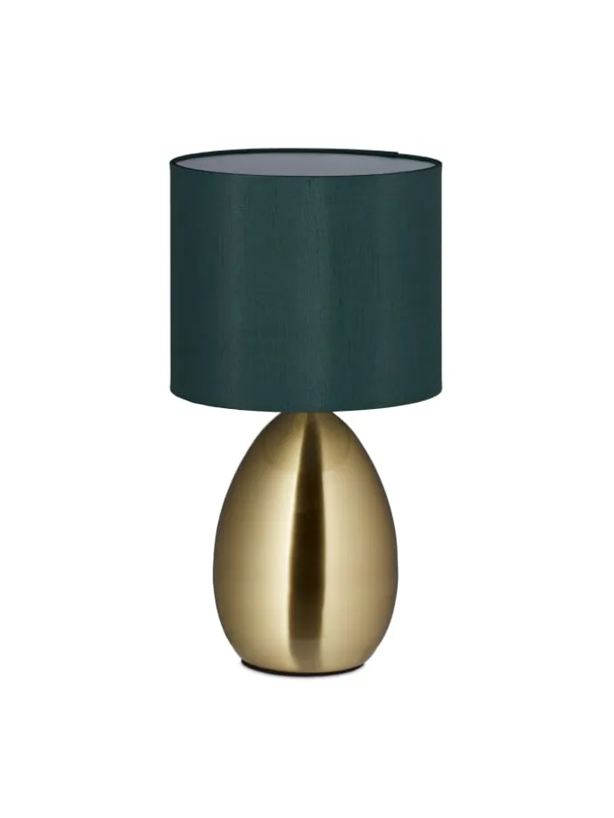 Nachttischlampe Touch in Messing - (H)33,5 cm