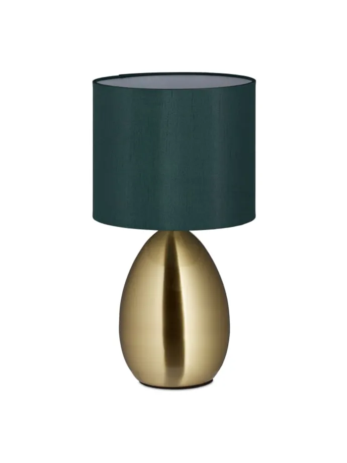 Nachttischlampe Touch in Messing - (H)33,5 cm