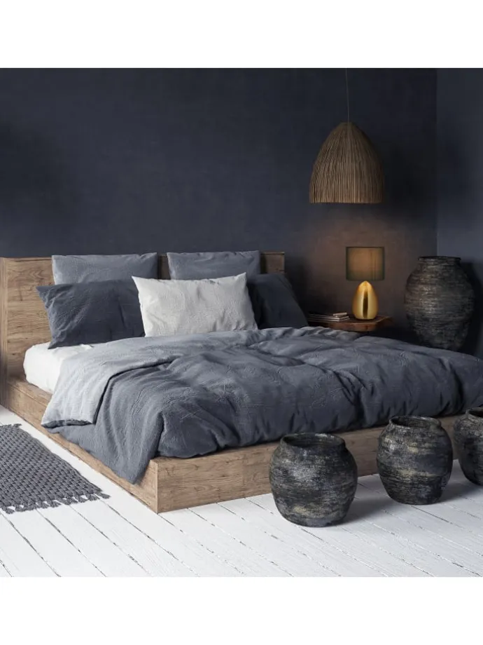 Nachttischlampe Touch in Messing - (H)33,5 cm