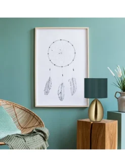 Nachttischlampe Touch in Messing - (H)33,5 cm