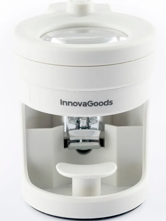 Nagelknipser in Grau/ Weiß - (H)10,5 x Ø 8,2 cm