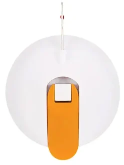 Nahtauftrenner in Weiß/ Orange - (B)9,5 x (H)18,4 x (T)3 cm