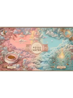 Napfunterlage in Bunt - (L)40 x (B)70 cm