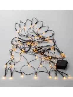 Netz LED-Lichterkette ,Akku, Batterie, warmweiß, outdoor, 80 LEDs, 15